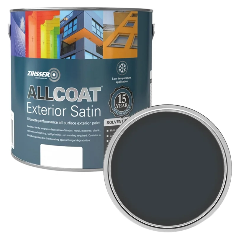 Zinsser AllCoat Exterior Satin (Solvent Based) | RAL 7016 Anthracite ...