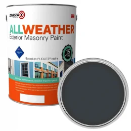 Zinsser AllWeather Exterior Masonry Paint (Solvent Based) - Anthracite Grey