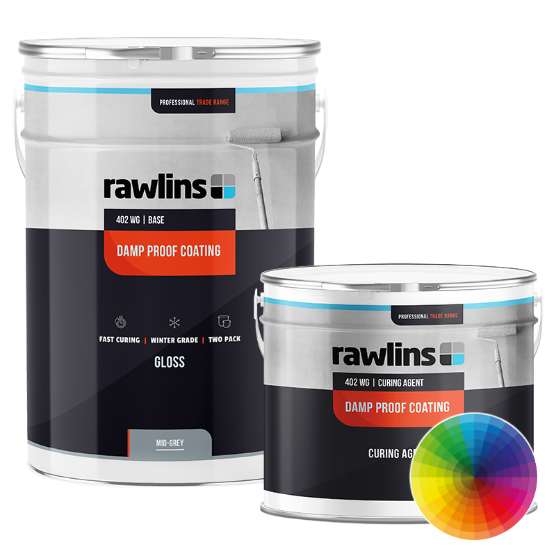 402 WG Damp Proof Coating | Available In 4,000+ Colours | Rawlins Paints