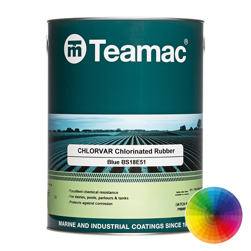 Teamac Chlorvar Chlorinated Rubber Paint 2,400+ Colours Swimming Pools  Rawlins Paints