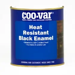Coo-Var Heat Resistant Satin Black Enamel