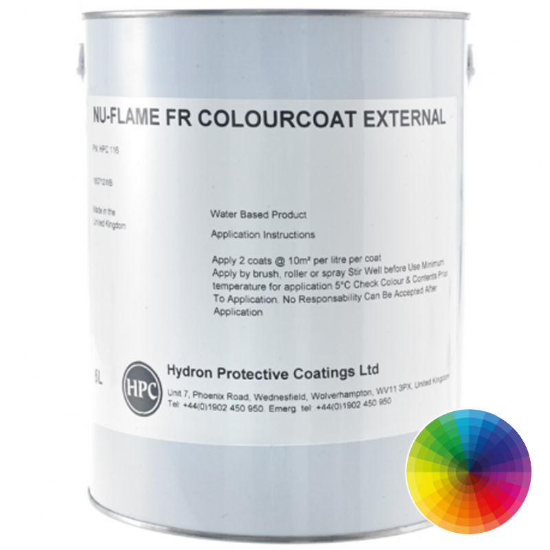 Nu-Flame FR Colourcoat External Fire Retardant Paint | Rawlins Paints