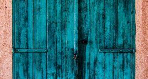 Wooden Painted Barn Door