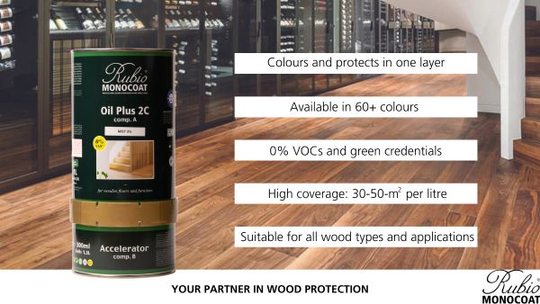 Rubio Monocoat, Advanced 1 Coat Wood Oils